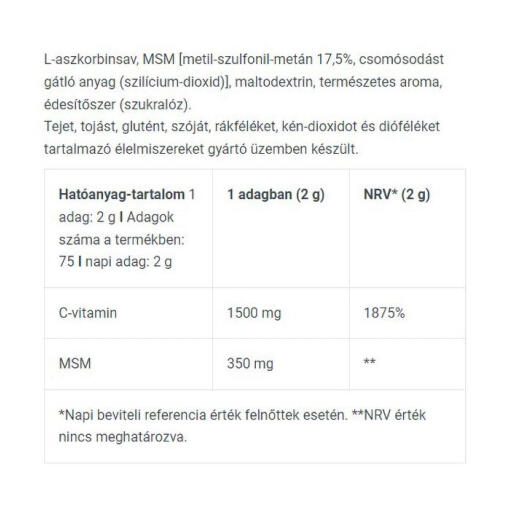 BioTechUSA - MSM + Vitamin C, Citron, 150g - Bild 4