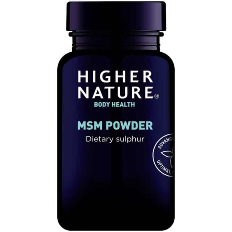 Higher Nature - MSM Pulver, 200g | Vitaminer och MineralerVeganska produkterHälsa och välbefinnandeMultivitaminerHälsokostStöd för ledernaMSM | Apoteka