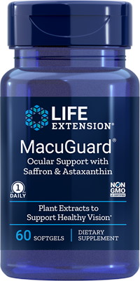 Life Extension - MacuGuard Ögonsupport med Saffran &amp; Astaxantin, 60 mjukkapslar | Vitaminer och MineralerHälsa och välbefinnandeÖgonhälsaHälsokostAstaxantin | Apoteka