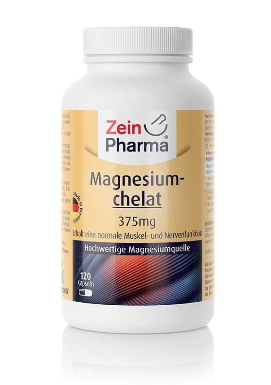 Zein Pharma - Kelerat Magnesium, 375 mg - 120 kapslar | Vitaminer och MineralerVissa mineralerHälsokostMagnesium | Apoteka