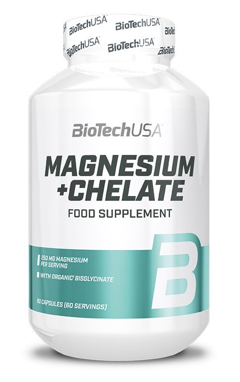 BioTechUSA - Magnesium + Chelate, 60 kapslar | Vitaminer och MineralerVissa mineralerHälsa och välbefinnandeHälsokostMagnesium | Apoteka