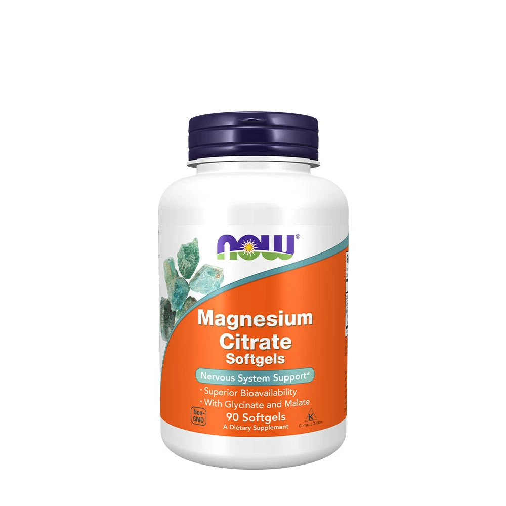NOW - Magnesiumcitrat, 400 mg | Vitaminer och MineralerVissa mineralerHälsokostMagnesium | Apoteka