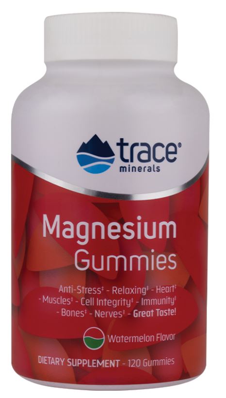 Trace Minerals - Magnesiumgummis, Vattenmelon - 120 stycken | Vitaminer och MineralerVissa mineralerHälsokostMagnesium | Apoteka