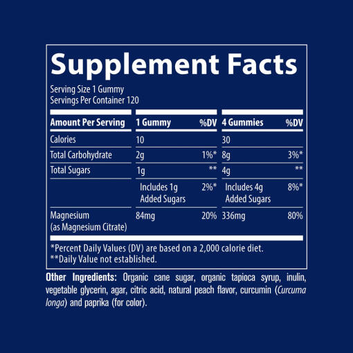 Trace Minerals - Magnesiumgummisar, persika - Bild 2