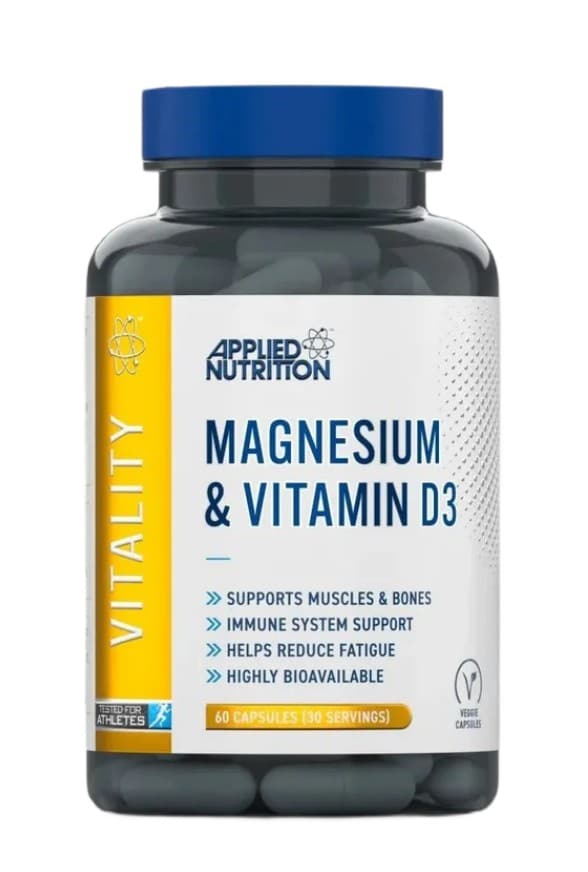 Applied Nutrition - Magnesium & Vitamin D3, 60 kapslar | D-vitaminHälsokostMagnesium | Apoteka