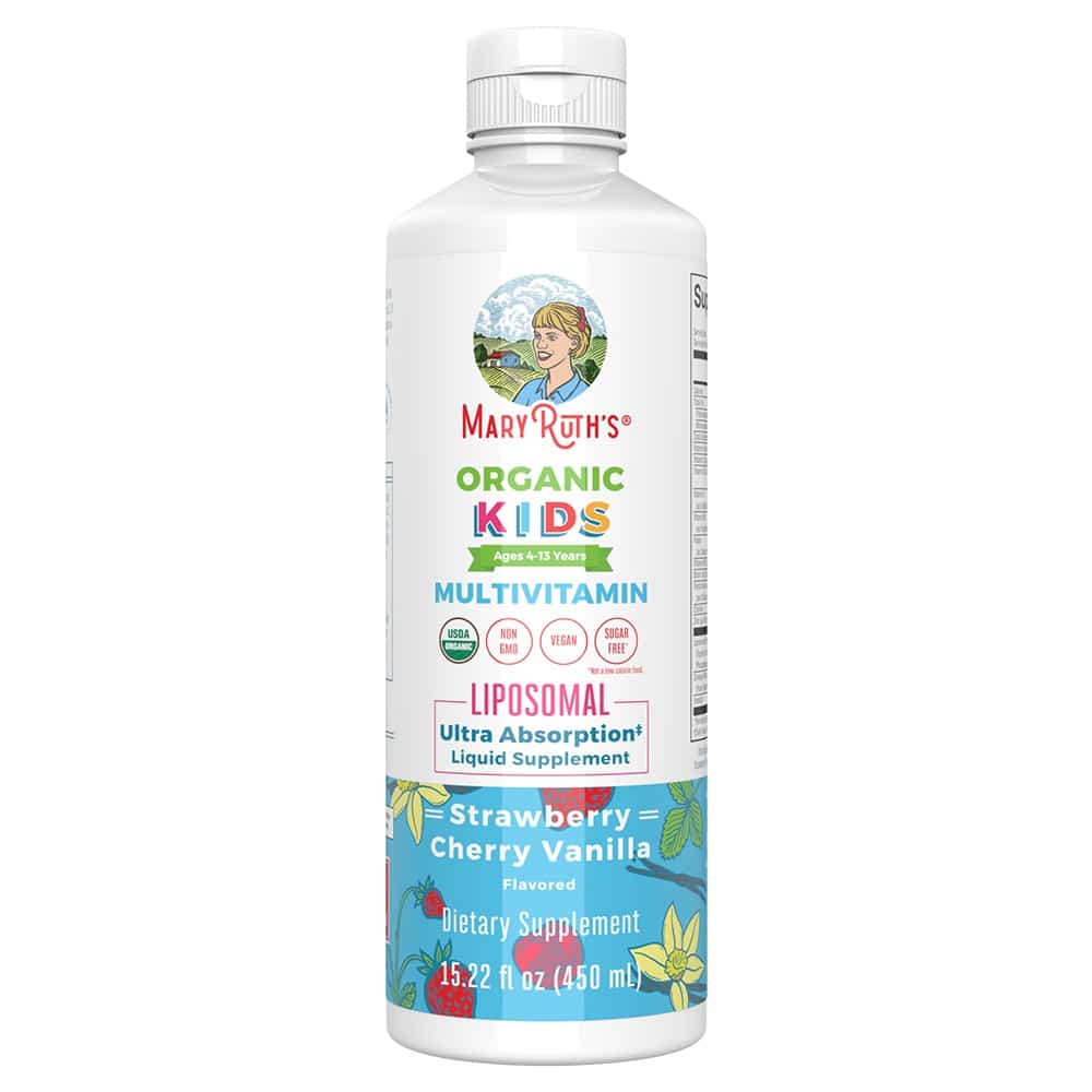 Mary Ruth's Liquid Kids Multivitamin Liposomal Strawberry Cherry & Vanilla 15.22 oz (450ml)