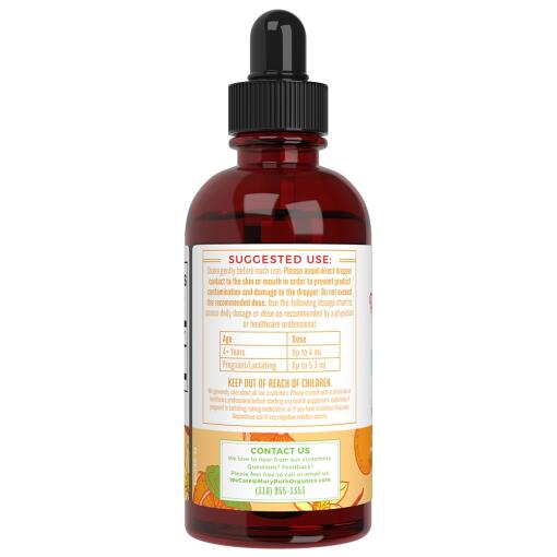 Mary Ruth's - Vitamin C-droppar, Apelsin Vanilj-smak, 120 ml - Bild 4