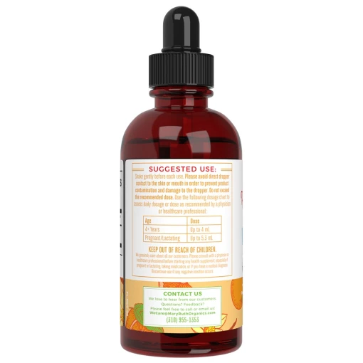 Mary Ruth's - Vitamin C-droppar, Apelsin Vanilj-smak, 120 ml - Bild 4