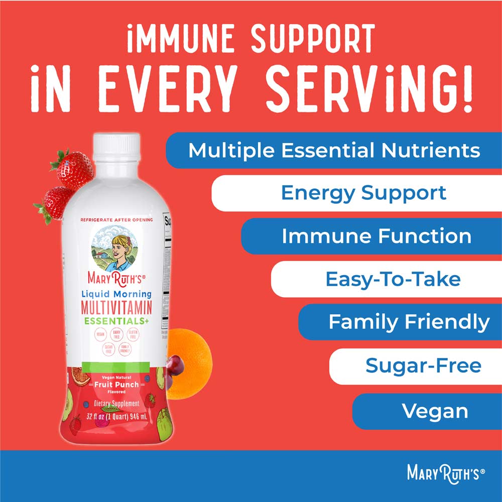 MaryRuth's - Morgon Multivitamin, Flytande Fruktpunsch, 946 ml - Bild 4