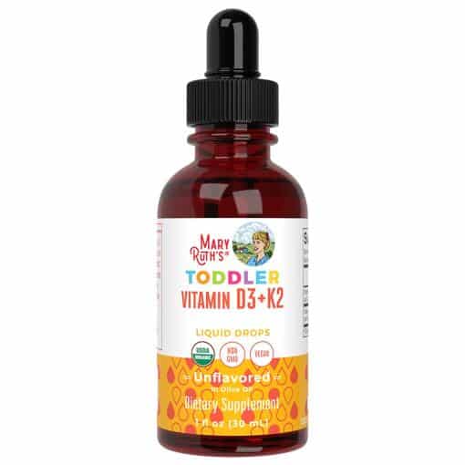 MaryRuth's - Vitamin D3+K2 Droppar för Småbarn, Osmaksatta 30 ml - Bild 3
