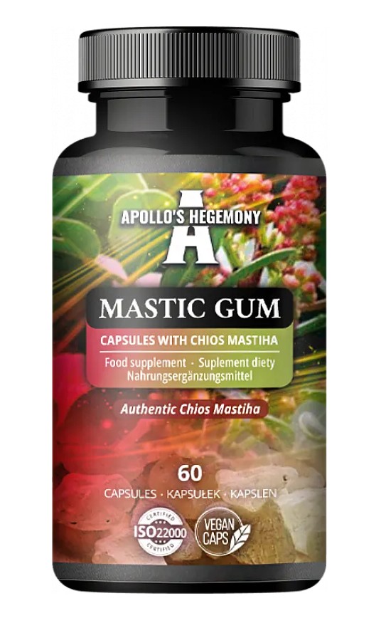 Apollos Hegemony - Mastixtuggummi med Chios Mastiha, 60 kapslar | HälsokostMatsmältningshälsaÖrter och växtbaserade preparat | Apoteka