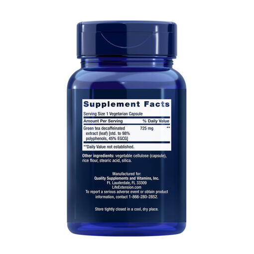 Life Extension - Mega Green Tea Extract, 100 kapslar - Bild 2