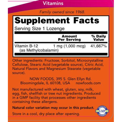 1000mcg - 100 lozenges