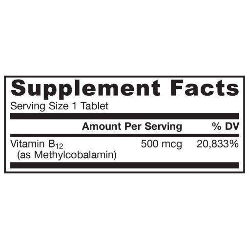 500mcg (Cherry) - 100 vegan chewable tabs
