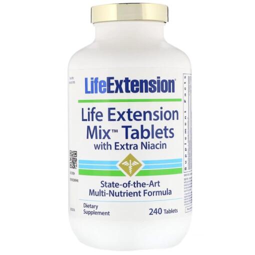 Mix Tabletter med ekstra Niacin - 240 tabletter