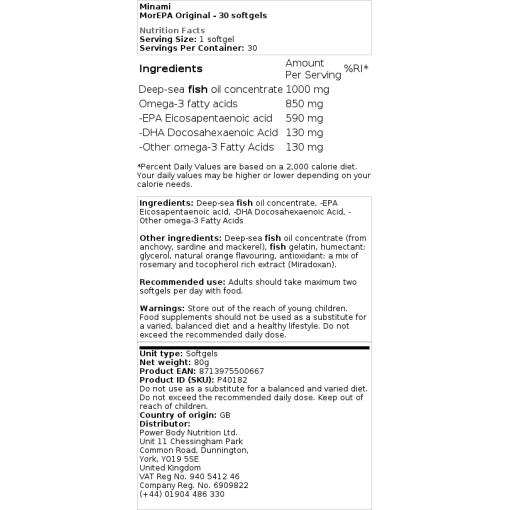 Minami - MorEPA Original, 30 mjukkapslar - Bild 2