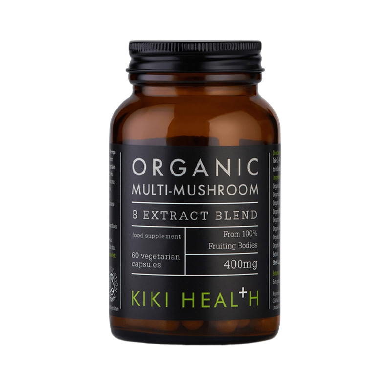 KIKI Health - Ekologisk Blandning av Flera Svampar, 400 mg - 60 kapslar | Vitaminer och MineralerVeganska produkterHälsa och välbefinnandeHälsokostFörbättra humöretSvamptillskottÖrter och växtbaserade preparat | Apoteka