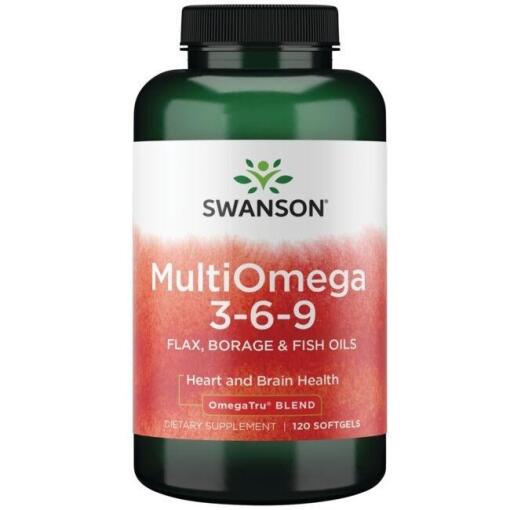 MultiOmega 3-6-9 - Flax & Borage & Fish Oils - 120 softgels