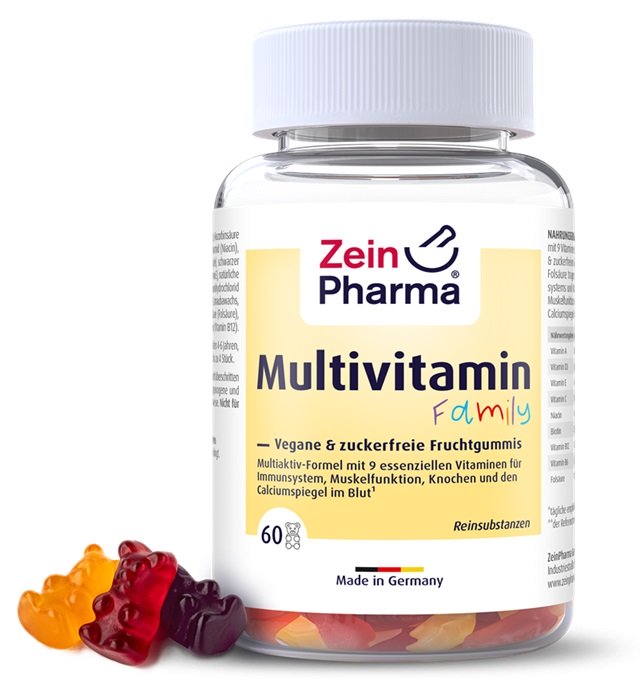 Zein Pharma - Multivitamin Family, 60 gummibjörnar | Vitaminer och MineralerHälsa och välbefinnandeMultivitaminerHälsokost | Apoteka