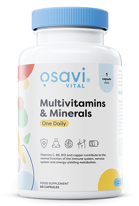 Osavi - Multivitaminer &amp; Mineraler, Daglig dos, 60 kapslar | Vitaminer och MineralerVeganska produkterHälsa och välbefinnandeMultivitaminerHälsokost | Apoteka