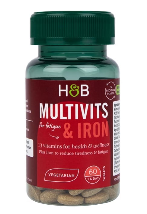 Holland & Barrett - Multivitaminer & Järn, 60 tabletter