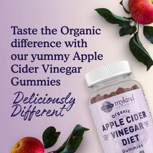 Garden of Life - Mykind Organics Äppelcidervinäger Diet Gummies, 63 veganska gummier - Bild 5