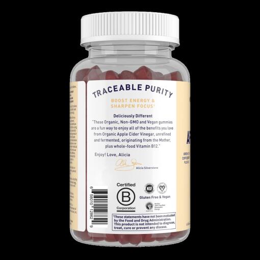 Garden of Life - Mykind Organics Äppelcidervinäger Energi Gummies, 63 veganska gummier - Bild 3
