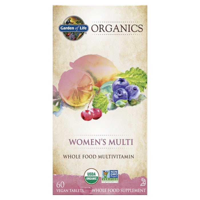 Garden of Life - Mykind Organics Kvinnors Multivitamin, 60 veganska tabletter | Vitaminer och MineralerVeganska produkterHälsa och välbefinnandeMultivitaminerKosttillskott för kvinnorHälsokostNordisk vitalitet | Apoteka