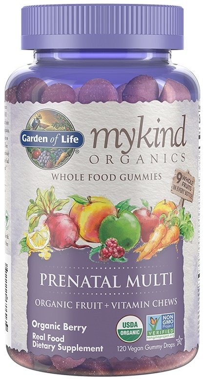 Garden of Life - Mykind Prenatal Multi Gummies, Bärsmak - 120 veganska gummikarameller | Vitaminer och MineralerVeganska produkterHälsa och välbefinnandeMultivitaminerKosttillskott för kvinnorHälsokostNordisk vitalitetBiohacking | Apoteka