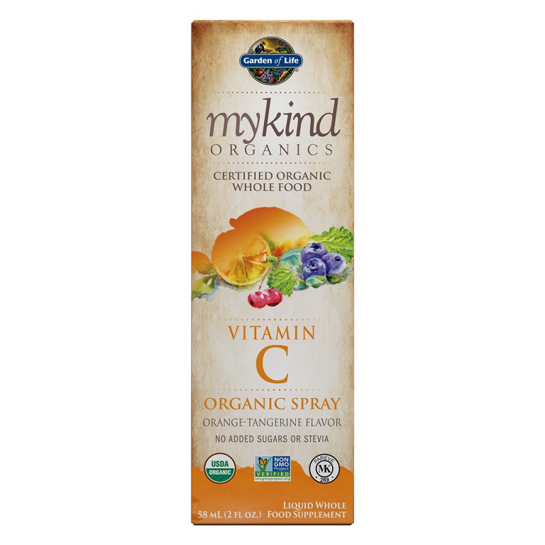 Garden of Life - Mykind Vitamin C Spray, Apelsin-Mandarin, 58 ml | Vitaminer och MineralerVissa vitaminerHälsokostVitamin C | Apoteka