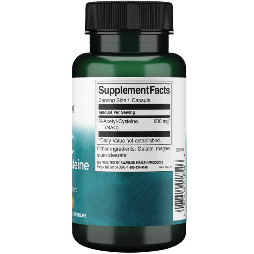 Swanson - N-Acetylcystein, 600 mg - 100 kapslar - Bild 3
