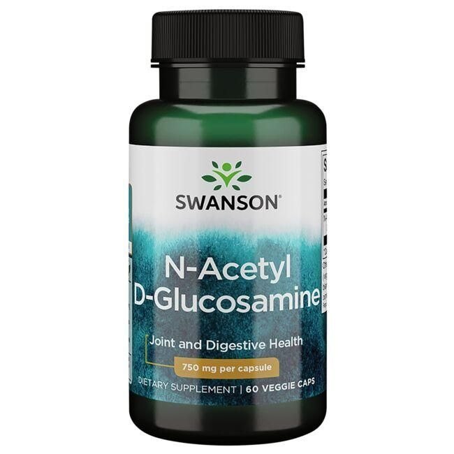 Swanson - N-Acetyl-D-Glukosamin, 750 mg - 60 vegetabiliska kapslar | Vitaminer och MineralerAminosyror och BCAAIndividuella aminosyrorHälsokostFitness och träningN-acetyl | Apoteka