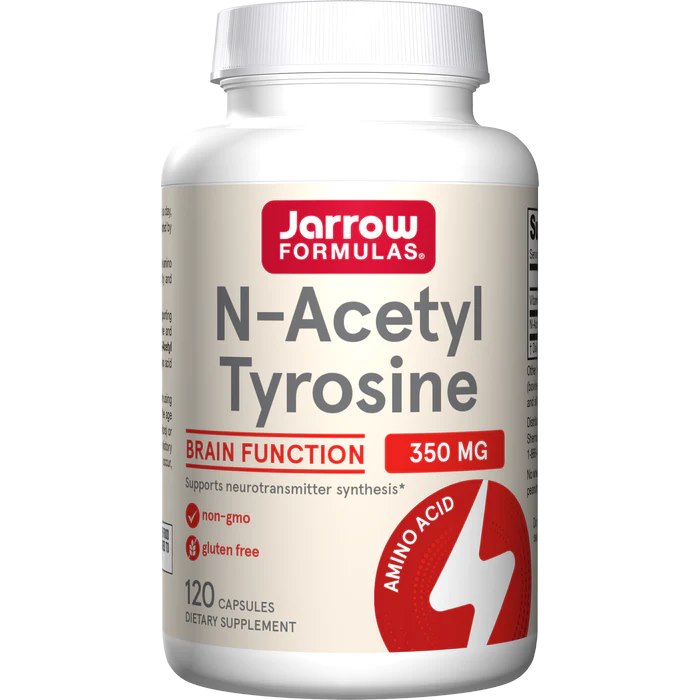 Jarrow Formulas - N-Acetyl Tyrosin, 350 mg - 120 kapslar | Vitaminer och MineralerHälsa och välbefinnandeAminosyror och BCAAMental fokus och minneHälsokostFitness och träningVitalitetL-tyrosinHumörförbättringN-acetyl | Apoteka