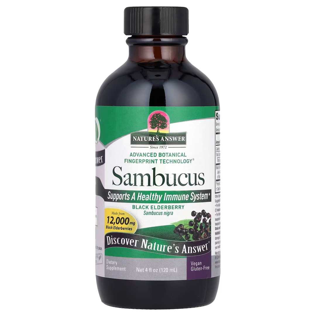 Natures Answer - Sambucus, 120 ml | Vitaminer och MineralerHälsa och välbefinnandeÖrttillskottÖrter och växtbaserade preparat | Apoteka