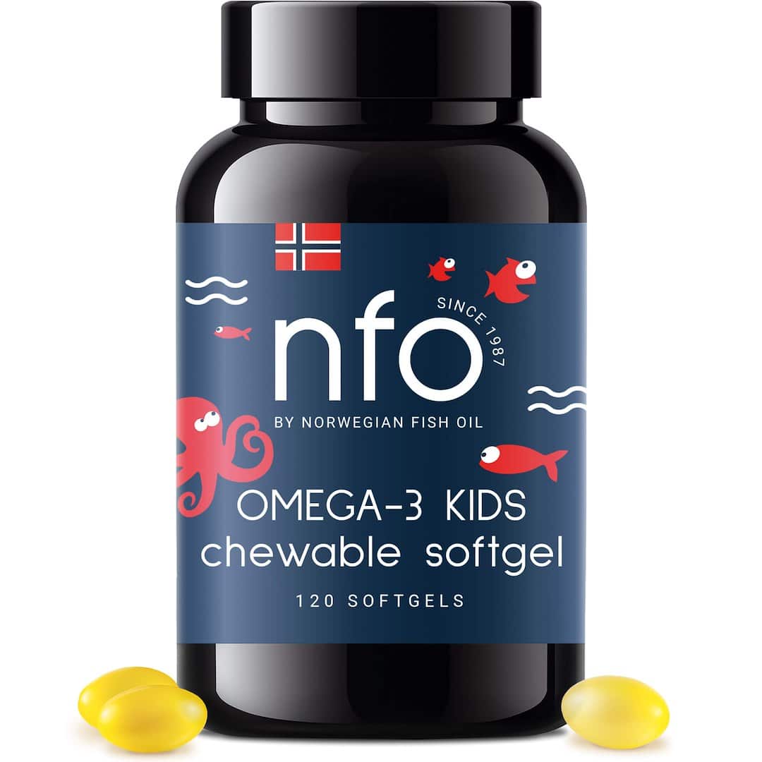 NFO - Omega-3 Kids Tuggkapslar, 120 kapslar | Hälsa och välbefinnandeOmega och fiskoljaHälsokostBarns hälsa | Apoteka