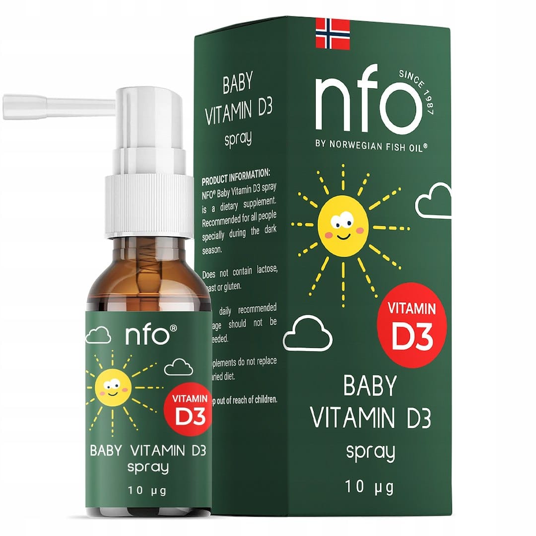 NFO - Vitamin D3 Babyspray, 20 ml | Hälsa och välbefinnandeD-vitaminHälsokostBarns hälsa | Apoteka