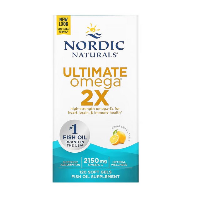 Ultimate Omega 2X, 2150 mg Citron - 120 mjuka kapslar | Vitaminer och MineralerOmegas - EFA - CLA - oljorOmega & Näringsoljor | Apoteka