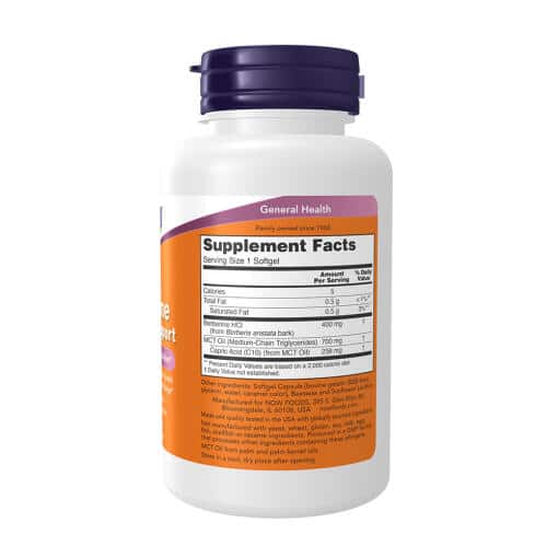 NOW Foods - Berberine Glucose Support, 60 kapslar - Bild 2