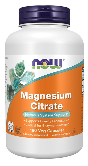 NOW Foods - Magnesiumcitrat, 133 mg (180 kapslar) | Vitaminer och MineralerMagnesium | Apoteka