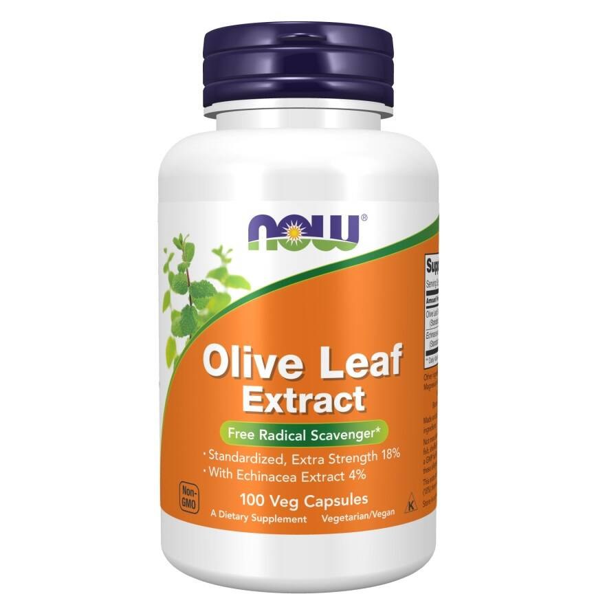 NOW Foods - Olivbladsextrakt, 100 kapslar | Vitaminer och MineralerHälsa och välbefinnandeÖrttillskottÖrter och växtbaserade preparat | Apoteka