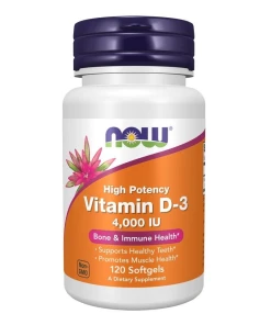 NOW FOODS Vitamin D3 4000 IU (120 sgels)