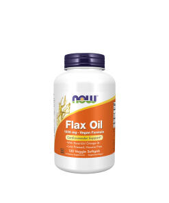 NOW Flax Oil 1000 mg Vegan Formula (120 Veggie Softgels