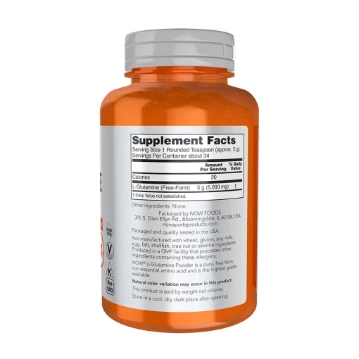 NOW - L-Glutaminpulver, 5000 mg - Bild 2