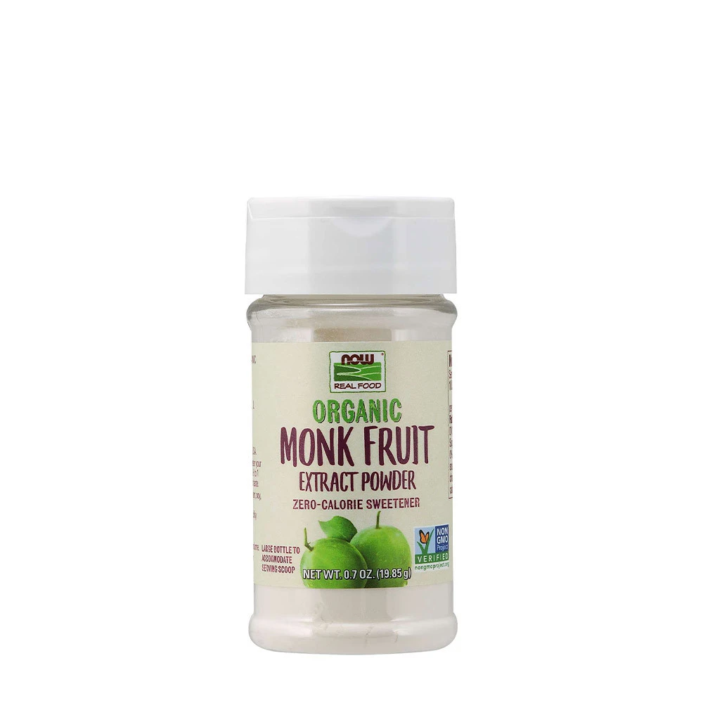 NOW Foods - Monk Fruit Extrakt, Ekologiskt Pulver, 19.85 g | Nya produkterSötningsmedel | Apoteka