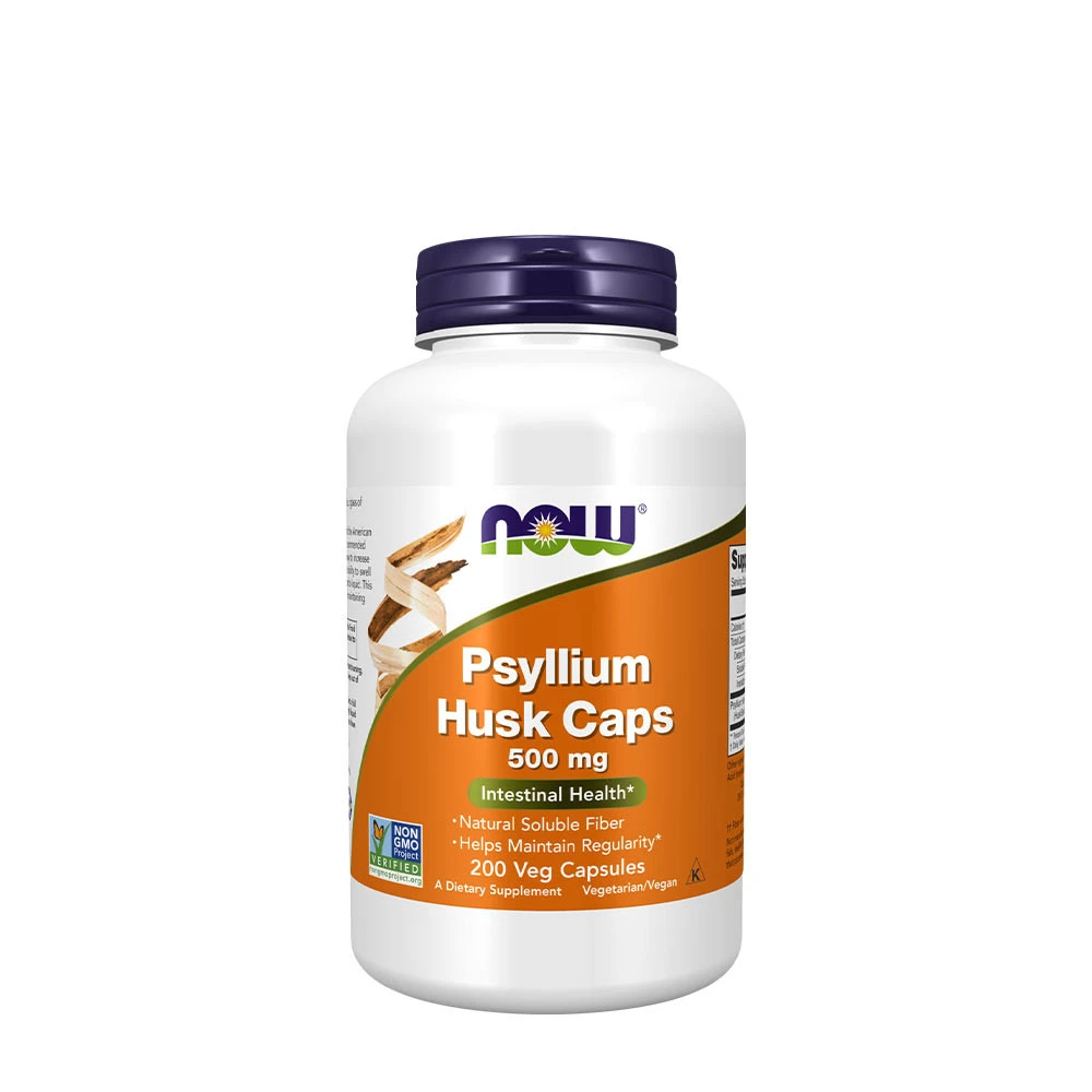 NOW - Psyllium Husk-kapslar, 500 mg | Vitaminer och MineralerVeganska produkterHälsa och välbefinnandeHälsokostMatsmältningshälsa | Apoteka