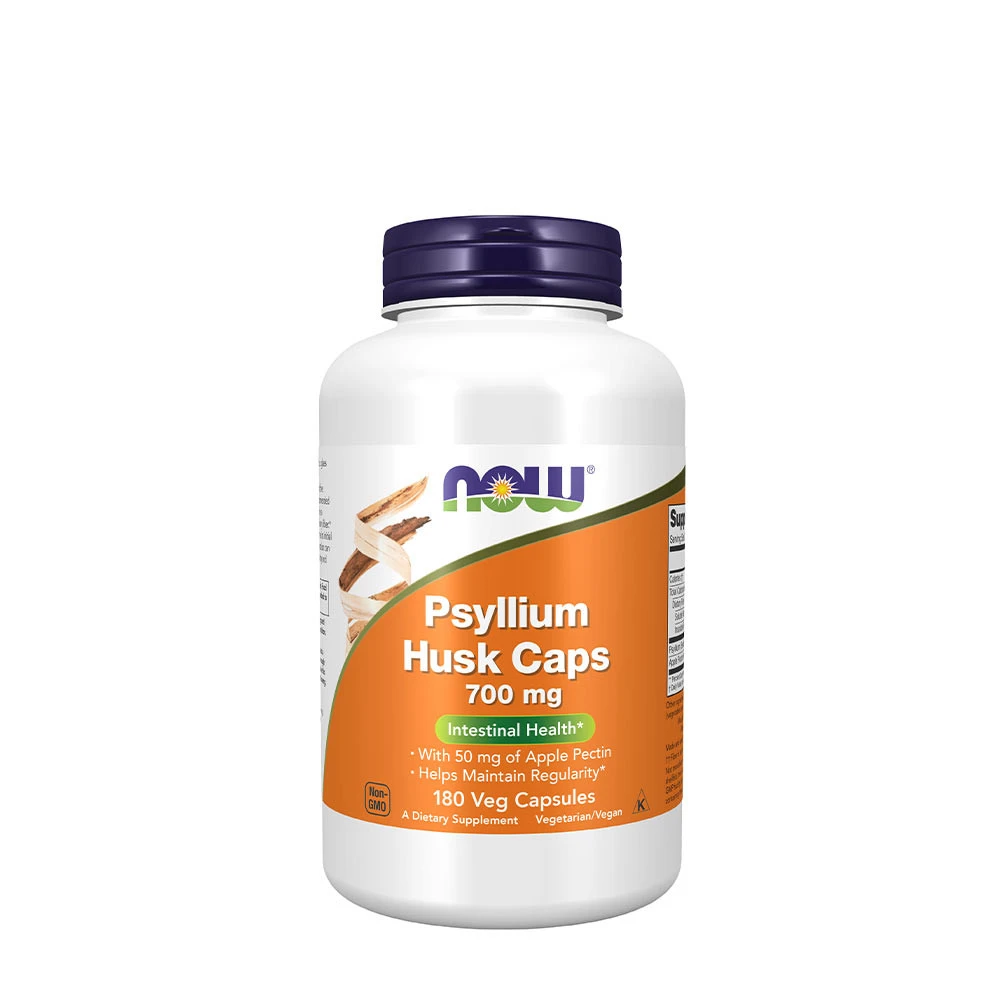 NOW - Psyllium Husk-kapslar, 700 mg | Vitaminer och MineralerVeganska produkterHälsa och välbefinnandeHälsokostMatsmältningshälsa | Apoteka