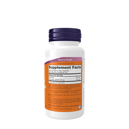 NOW Foods - Quercetin med Bromelain, 60 kapslar - Bild 2