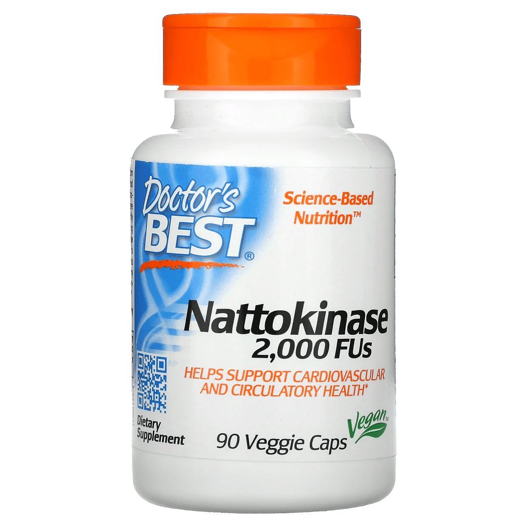Doctors Best - Nattokinase, 2000 FU - 90 vegetabiliska kapslar | Vitaminer och MineralerVeganska produkterHälsa och välbefinnandeImmunförsvaretHälsokost | Apoteka