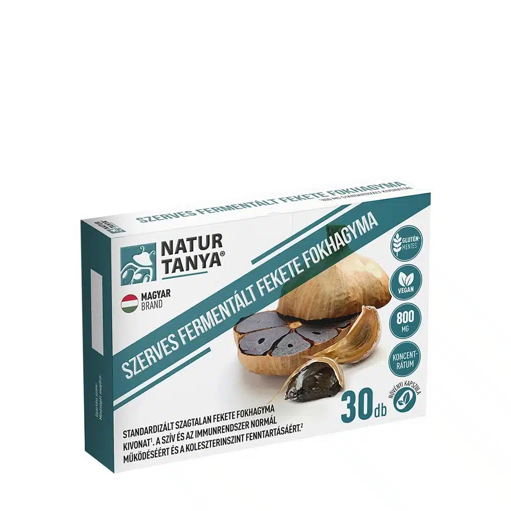 Natur Tanya - Fermenterad Svart Vitlök 800 mg, 30 Kapslar | Nya produkterHälsa och välbefinnandeÖrter och växtbaserade preparat | Apoteka