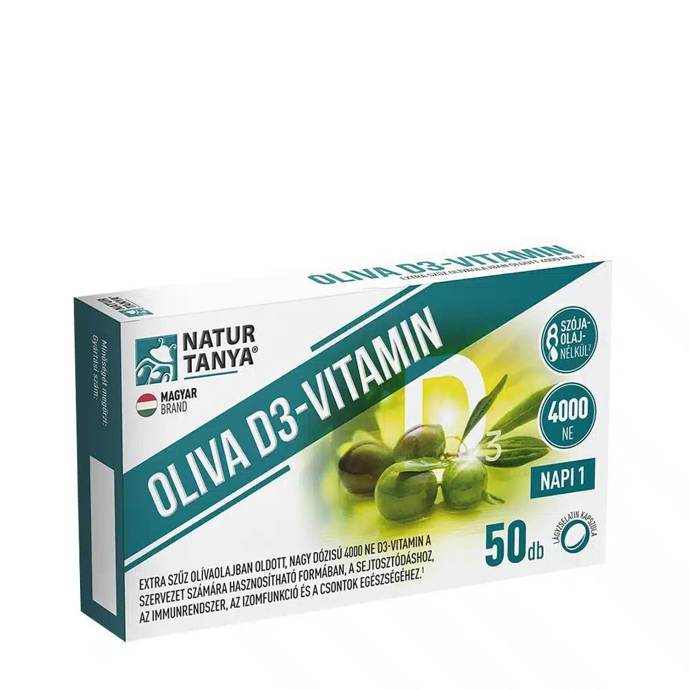 Natur Tanya - Oliv D3-Vitamin, 4000 IE (50 Mjukkapslar) | Nya produkterD-vitamin | Apoteka